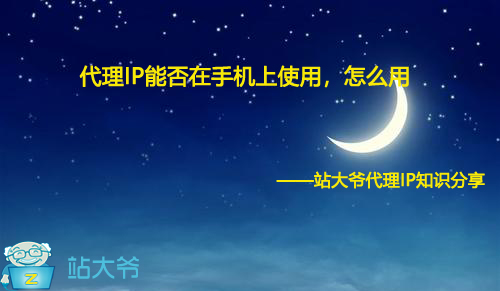 代理IP能否在手机上使用,怎么用 代理IP能否在手机上使用,怎么用