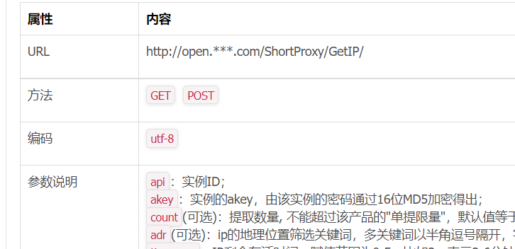 关于站大爷代理IP的akey的一些说明
