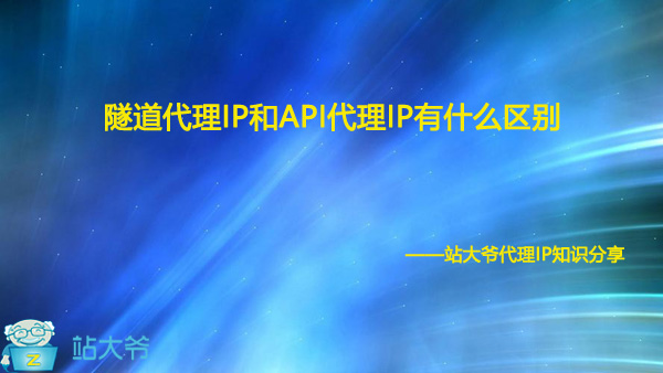 隧道代理IP和API代理IP有什么区别