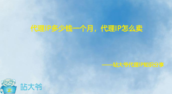 代理IP多少钱一个月,代理IP怎么卖 代理IP多少钱一个月,代理IP怎么卖