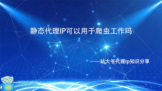 静态代理IP可以用于爬虫工作吗