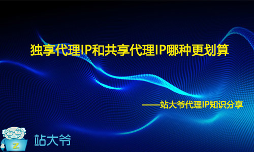 独享代理IP和共享代理IP哪种更划算