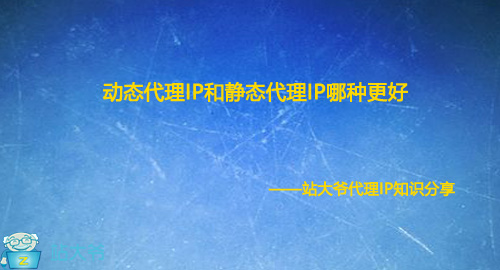 动态代理IP和静态代理IP哪种更好