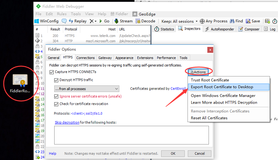 怎么用Fiddler抓包工具捕获HTTPS会话
