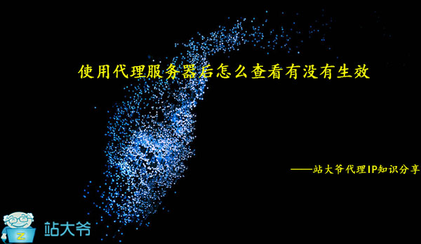 使用代理服务器后怎么查看有没有生效
