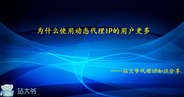 为什么使用动态代理IP的用户更多