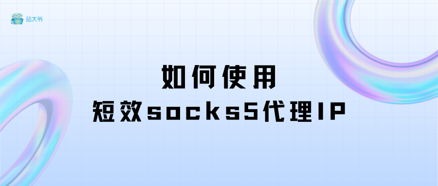 如何使用短效socks5代理IP
