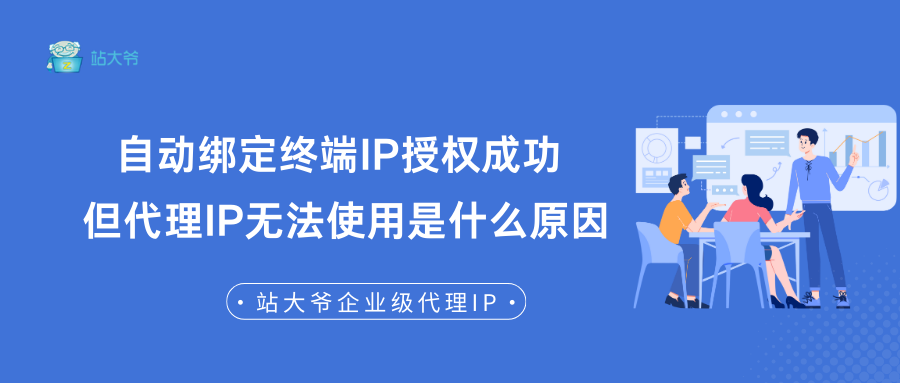 自动绑定终端IP授权成功，但代理IP无法使用是什么原因