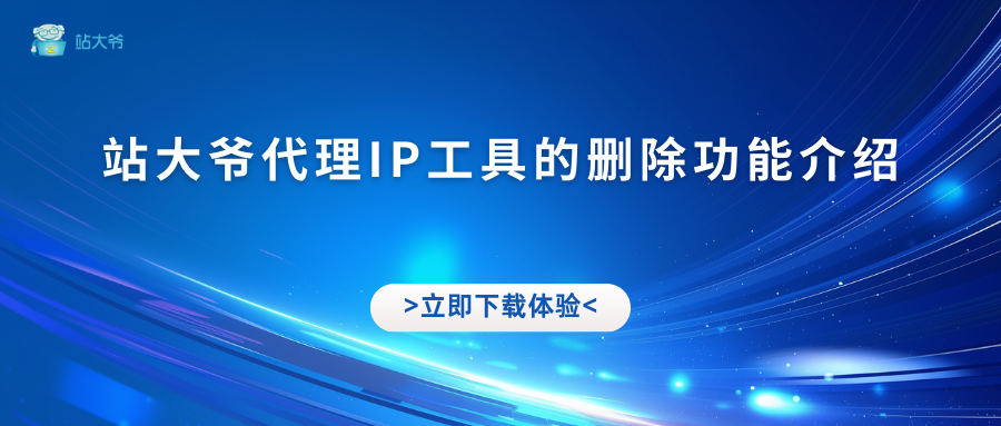 站大爷代理IP工具的删除功能介绍