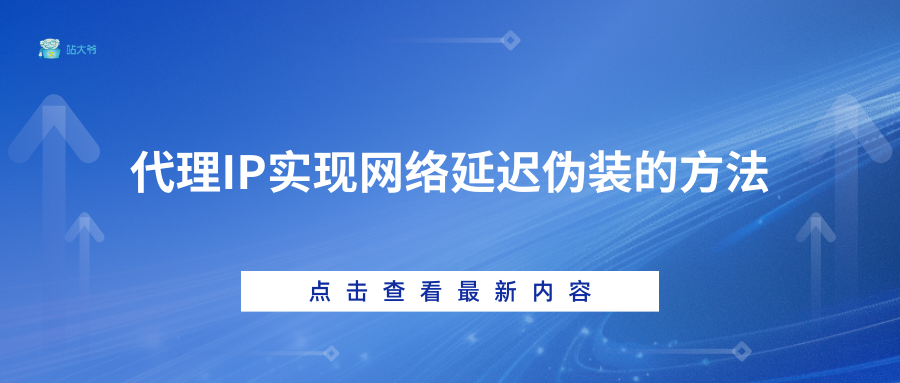 代理IP实现网络延迟伪装的方法