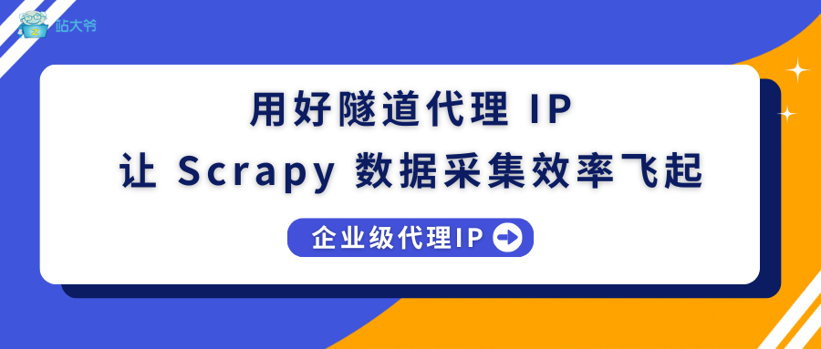 用好隧道代理 IP，让 Scrapy 数据采集效率飞起